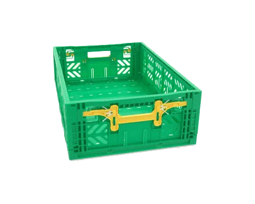 Caja plástica plegable para fruta y verdura 600X400X180 MM - StockPalet