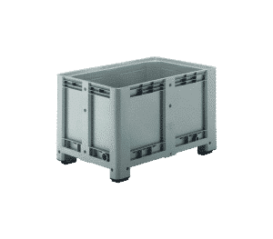 Strong industrial box/ Reinforced plastic box/ Large box for industrial use/ Solid walls industrial box