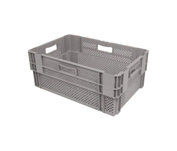 Stackable nestable crate/ Stacking and nesting crate/ tray/Stack and nest crate