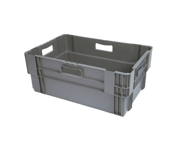Trav- och stapelbar låda R-6432, 600x400x320 mm