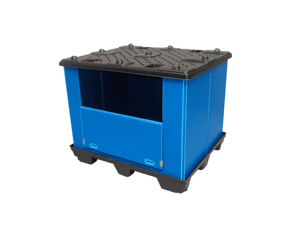 Ecopack foldable container/ Plastic recyclable foldable container/ Ecopack plastic folding container