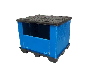 Ecopack plastic container/ foldable recyclable container/ ecological plastic foldable container