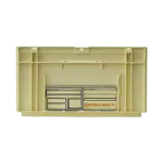 Galia etiketthållare av metalltråd för lådor och behållare