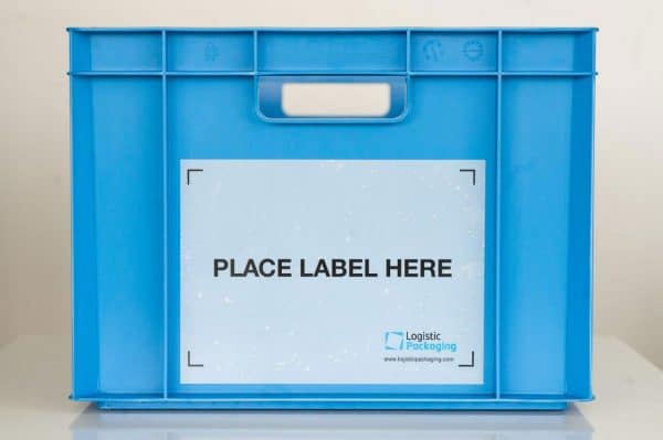 Placard Label holder for returnable plastic boxes and containers / Label pocket