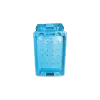 Solid plastic container/tote/ box for fish/ Solid container with drainage holes/ Solid walls plastic container for fish with draining