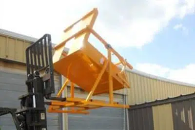 pallet box discharge system
