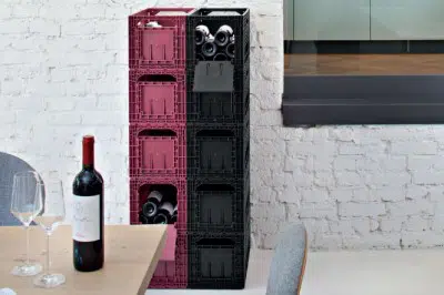 Wine box/ crate/ storage container/ wine box with flap