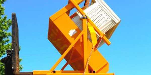 pallet box discharge system